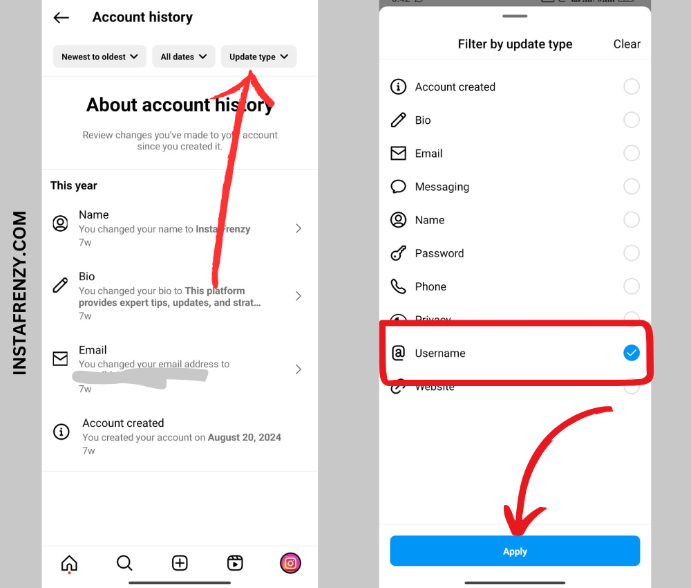 How to Check Old Usernames on Instagram