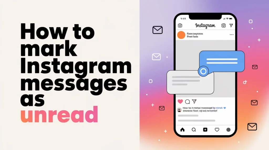 how to make instagram massages as unread