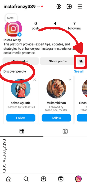 Turn of Discover people feature